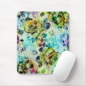 Pastell-Rose und Vogeldesign Mousepad (Mit Mouse)