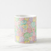 Pastell-Rosengarten-Muster Kaffeetasse (Mittel)