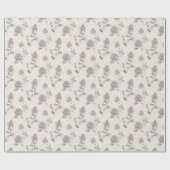 Pastell-Rosenmuster Geschenkpapier (Flach)