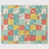 Pastell-Rosenmuster im Frühlingsstil Geschenkpapier (Flach)