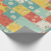Pastell-Rosenmuster im Frühlingsstil Geschenkpapier (Ecke)