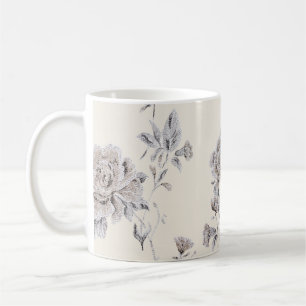 Pastell-Rosenmuster Kaffeetasse