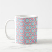Pastell-Rosetten-Geometrie Kaffeetasse (Links)