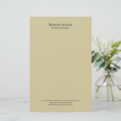 Pastell-Sand-Ebene-Professionell-Modern-Minimalist Briefpapier (Stehend Vorderseite)