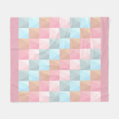 Pastell Schachbretts Fleece Blanket Medium (Vorderseite (Horizontal))