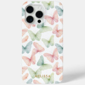 Pastell-Schmetterling Case-Mate iPhone Hülle (Rückseite)