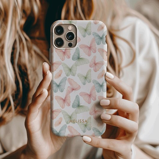 Pastell-Schmetterling Case-Mate iPhone Hülle