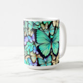Pastell-Schmetterlinge Kaffeetasse (VorderseiteRechts)