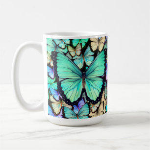Pastell-Schmetterlinge Kaffeetasse
