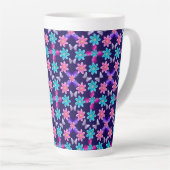 Pastell-Schmetterlings-Blumenmuster Milchtasse (Rechte Ecke)