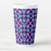 Pastell-Schmetterlings-Blumenmuster Milchtasse (Vorderseite)