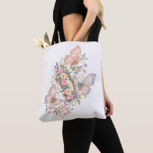 Pastell-Schmetterlings-Geburtstagsgarten  Tasche (Von Nahem)