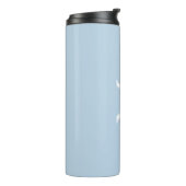 Pastell Script Monogram Thermal Tumbler Thermosbecher (Nach links gedreht)