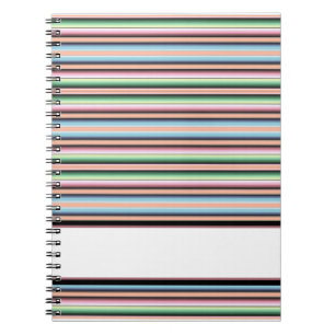 Pastell-Serape-Streifen Notizblock