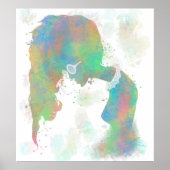 Pastell Silhouette Poster (Vorne)