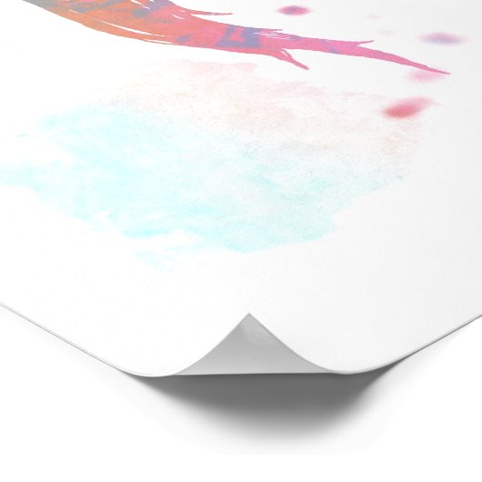 Pastell Silhouette Poster (Ecke)