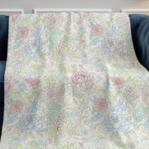 Pastell-Skizze Wasserfarbe Floral