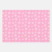 Pastell Snowflake Wrapping Paper Set Geschenkpapier Set (Vorderseite 2)