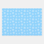 Pastell Snowflake Wrapping Paper Set Geschenkpapier Set (Vorderseite)