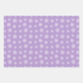 Pastell Snowflake Wrapping Paper Set Geschenkpapier Set (Vorderseite 3)