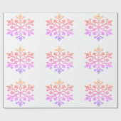 Pastell Snowflakes Packpapier (Flach)