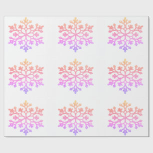 Pastell Snowflakes Packpapier