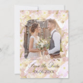 Pastell-Sommer-Blumen-Foto-Save-the-Date Save The Date (Vorderseite)