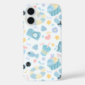Pastell-Sommer-Strandmuster Case-Mate iPhone Hülle (Rückseite)