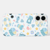 Pastell-Sommer-Strandmuster Case-Mate iPhone Hülle (Rückseite (Horizontal))
