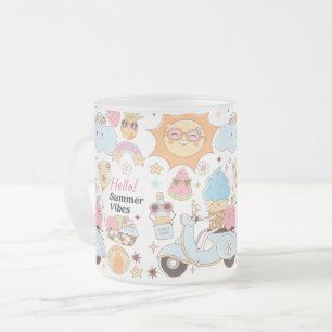 Pastell-Sommer-Vibes Mattglastasse