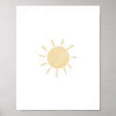 Pastell-Sonne-Plakat Poster (Vorne)