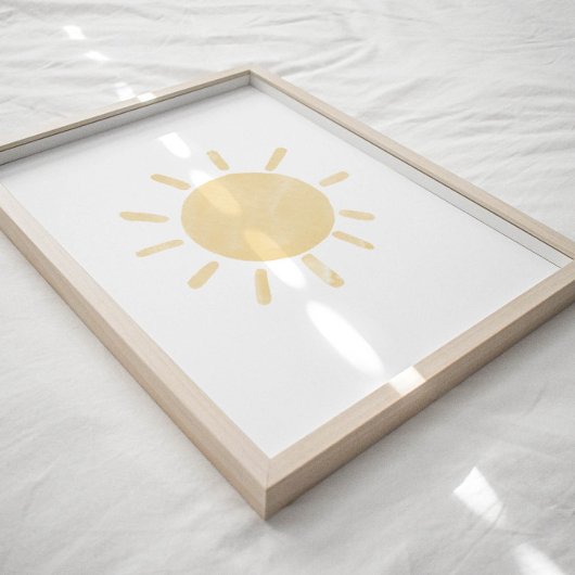Pastell-Sonne-Plakat Poster
