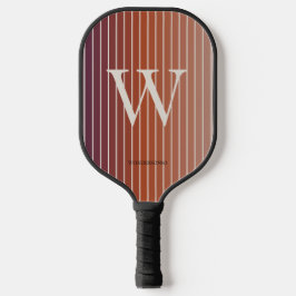 Pastell Sonnenaufgang Monogramm Pickleball Schläger