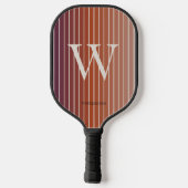 Pastell-Sonnenaufgangs-Monogramm Pickleball Schläger (Rückseite)