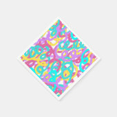 Pastell Spiralen Abstrakt drucken Serviette (Ecke)