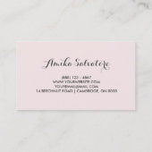 Pastell Spring Blumen Personalisierte Visitenkarte (Rückseite)