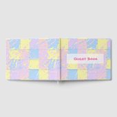 Pastell Spring Colors Paint Spritzer Gästebuch (Voll)