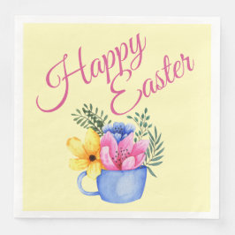 Pastell Spring Floral Arrangement Serviette