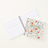 Pastell Spring Floral Muster Notizblock (Innenseite)