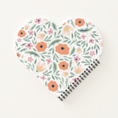 Pastell Spring Floral Muster Notizblock (Rückseite)