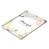 Pastell Spring Flowers Personalisiertes Notebook Notizblock (Linke Seite)