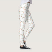 Pastell Spring Tulip Muster Pink & Green Leggings (Rechts)