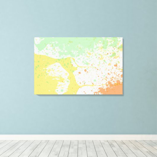 Pastell-Spritzer gepackte Leinwand (Insitu (Holzboden))