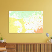 Pastell-Spritzer gepackte Leinwand (Insitu (Wohnzimmer))