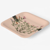 Pastell Square Designer Floral Pappteller (Gewinkelt)