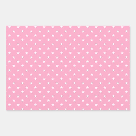 Pastell Stars Wrapping Paper Set Geschenkpapier Set (Vorderseite 3)
