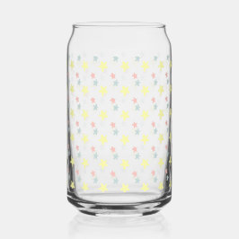 Pastell-Stern Bedrucktes Dosen Glas | Süße Farbige