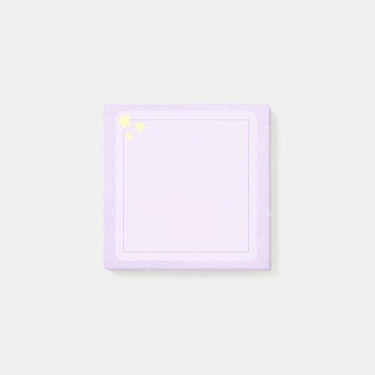 Pastell-Sterne Post-It-Notizen Post-it Klebezettel (Vorderseite)