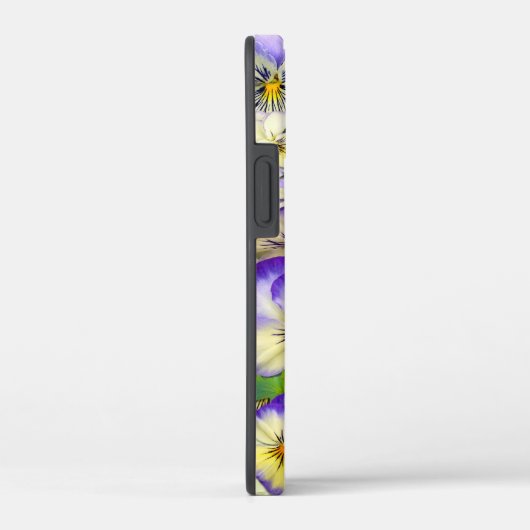 Pastell Stiefmütterchen mit Schmetterlingen Case-Mate iPhone Hülle (Rückseite / Rechts)