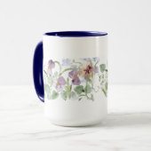 Pastell Stiefmütterchen - Tasse (Vorderseite Links)